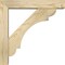 Ekena Millwork Olympic Block Rough Sawn Bracket w/ Offset Brace, Douglas Fir, 4"W x 16"D x 16"H BKT0402X16X16OLY05RDF - alternate 2